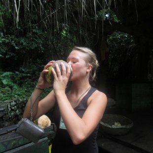 Refreshments after our hike at Kakum
