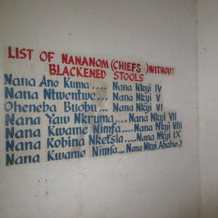 Names of local cheifs who have passed away