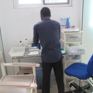 William hard at work