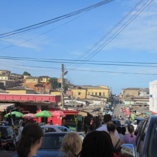 A view of Kotocraba, the big town market