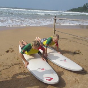 Practicing... much easier on solid ground