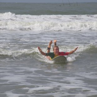 We had to master body boarding first... check!