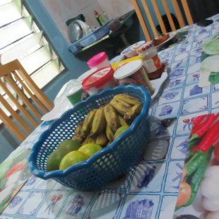 The fruit bowl my family provided for me