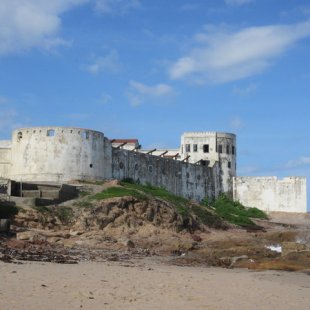 Outside view of Cape Coast castle