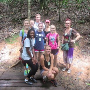 The group at our day hike in the Kakum forrest