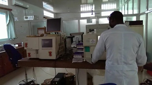 Blood screening station