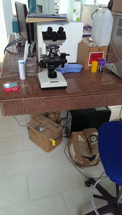 Station for urine analysis