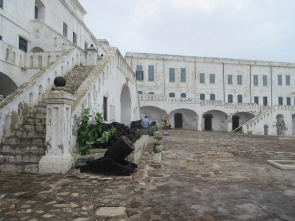 Main stairway at Cape Coast Castle