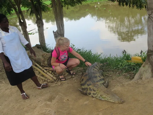Charli and the croc