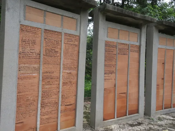 A place where people who visited the Slave River can sign once they have returned