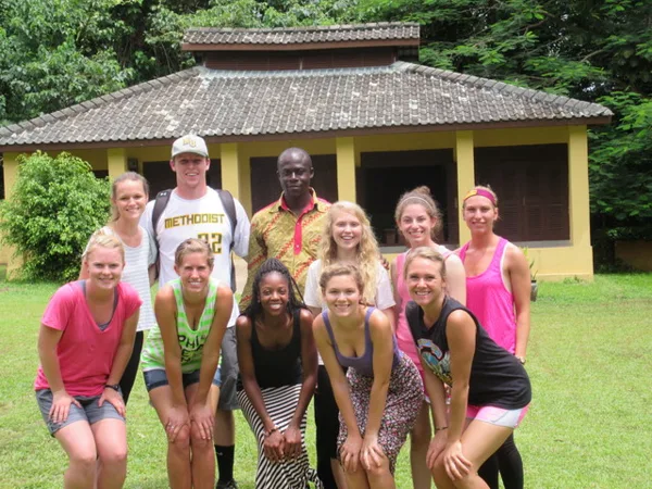 Our June Intern group with the lovely Kofi, our project coordinator and tour guide all in 