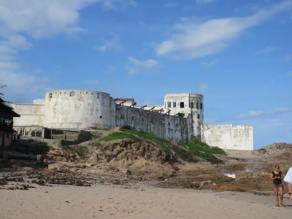 Outside view of Cape Coast castle